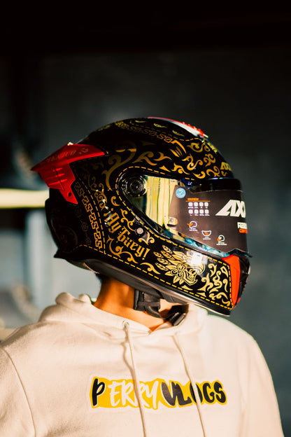Casco Integral Axxis Hawk Ay Güey Con Pinlock MARIACHI