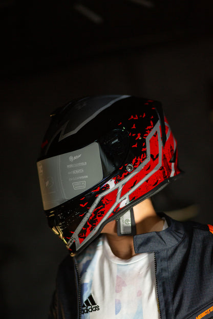 CASCO KROON DC BATMAN ROJO