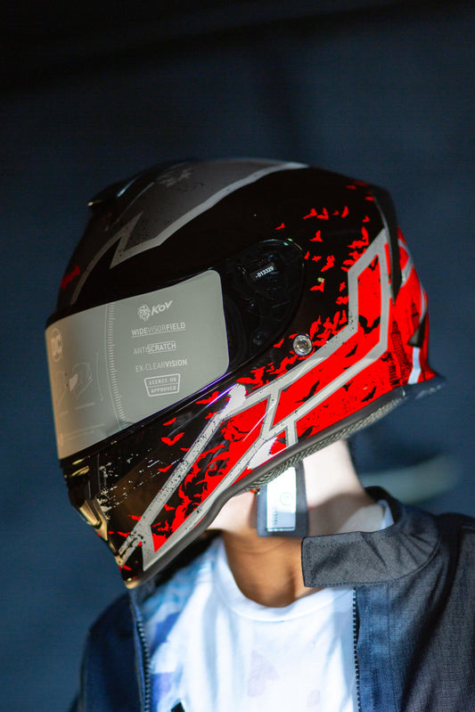 CASCO KROON DC BATMAN ROJO