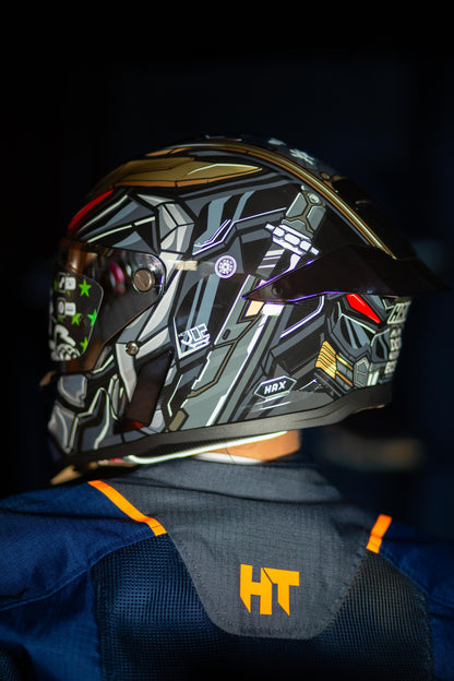 Casco Moto Integral Hax Pearl Warrior