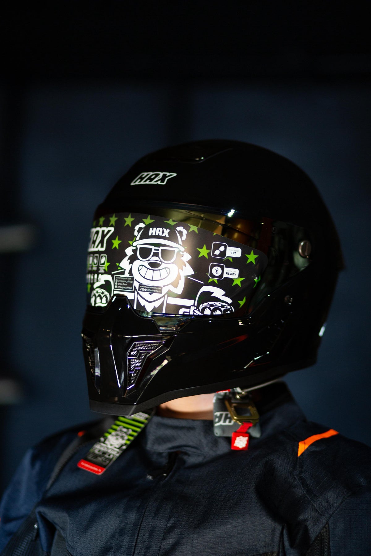 Casco Integral Hax Pearl Gun Metal