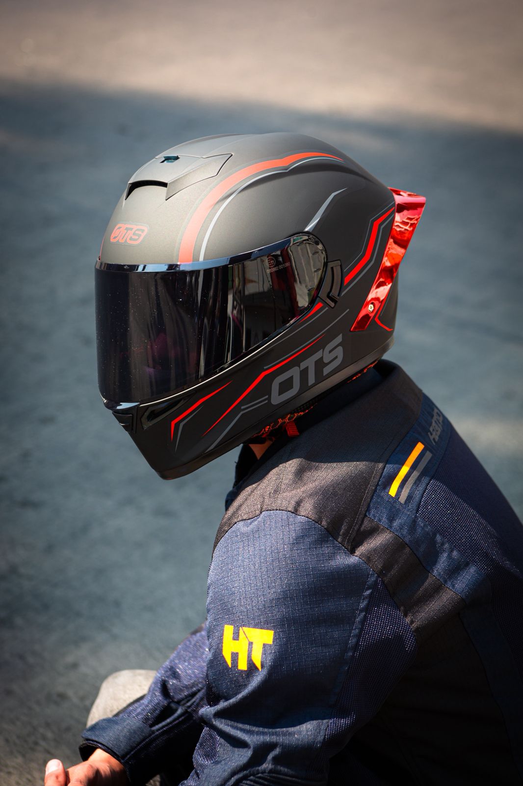 Casco HAX OTS Springer Negro Rojo