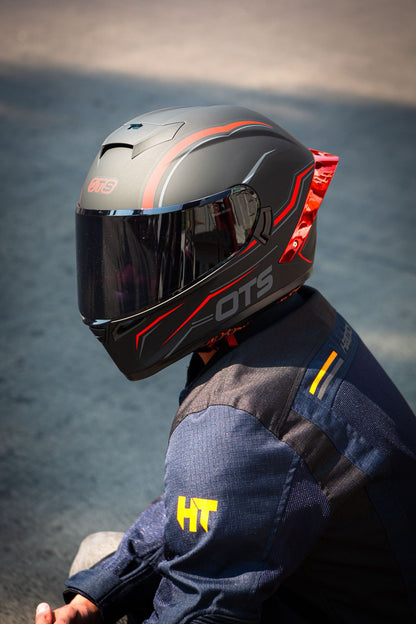 Casco HAX OTS Springer Negro Rojo