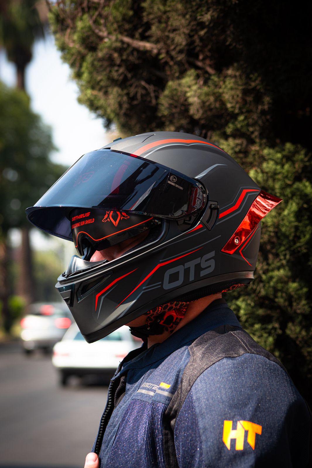 Casco HAX OTS Springer Negro Rojo