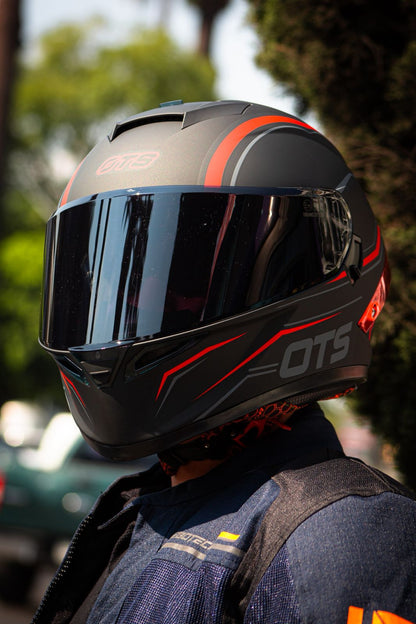 Casco HAX OTS Springer Negro Rojo