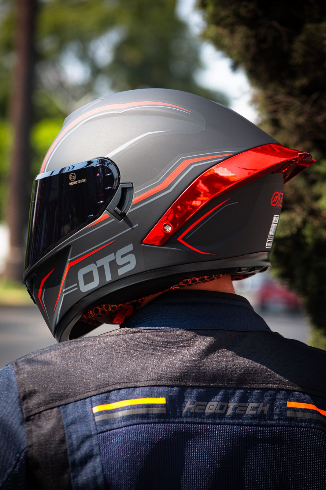 Casco HAX OTS Springer Negro Rojo
