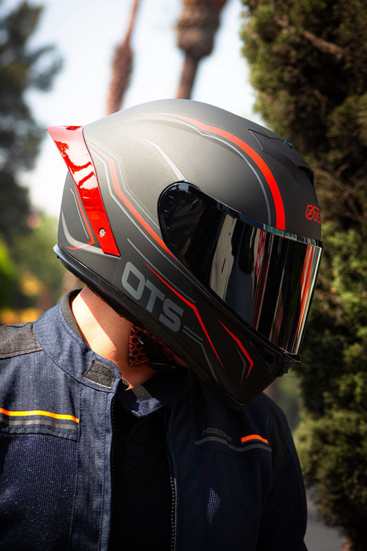 Casco HAX OTS Springer Negro Rojo