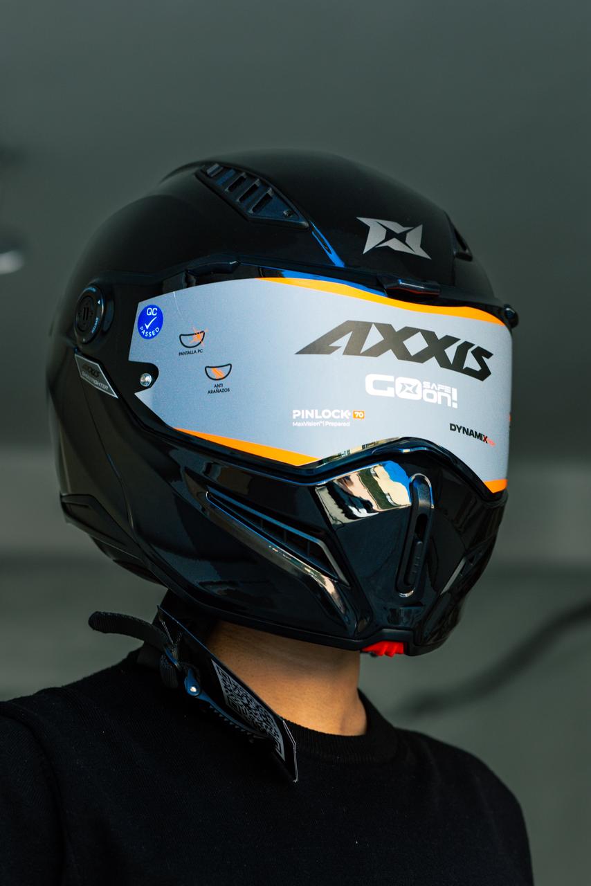 CASCO AXXIS GHOST SOLIDO A1 NEGRO GLOSS