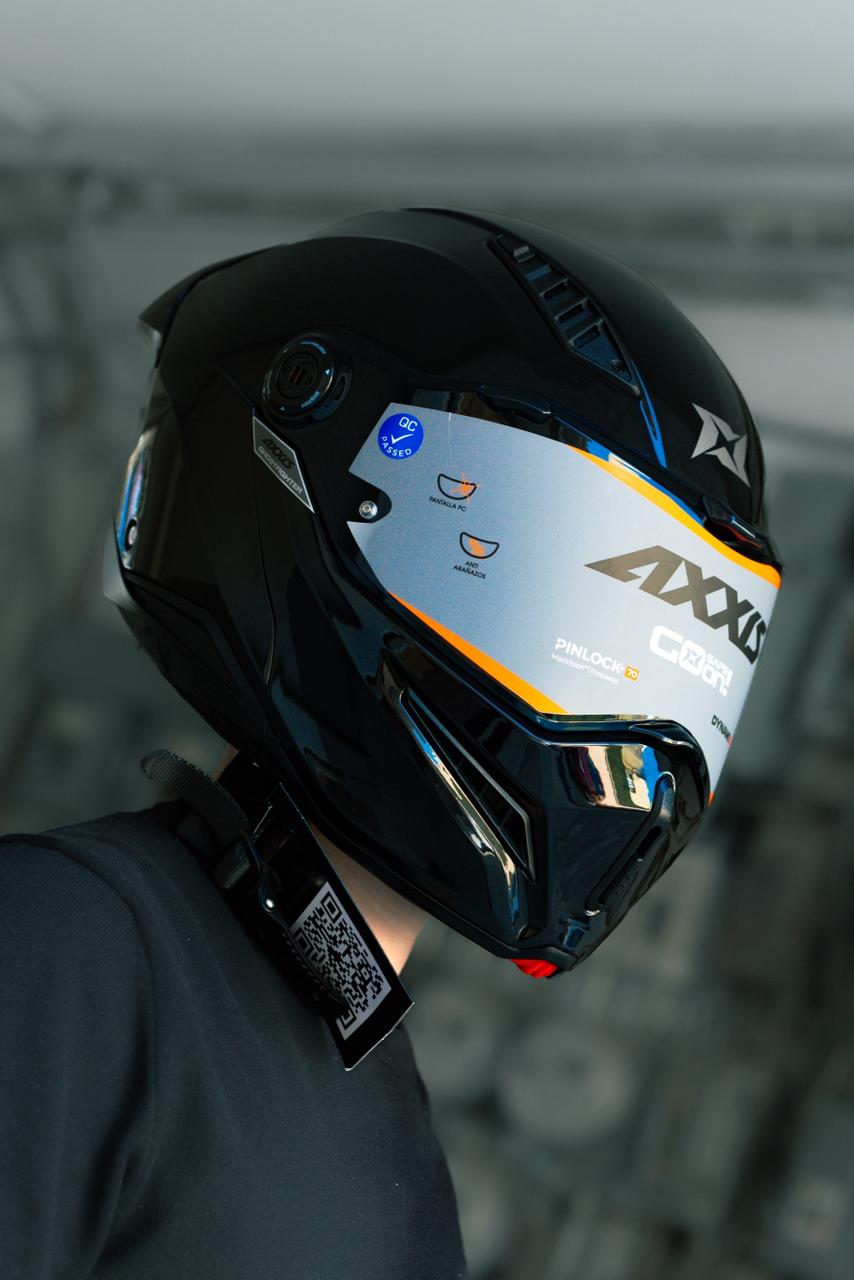CASCO AXXIS GHOST SOLIDO A1 NEGRO GLOSS