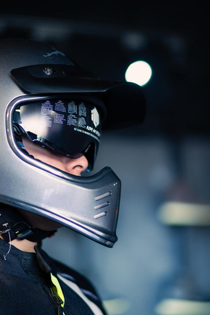 Casco Para Moto Integral Retro Vintage Ilm Z502 GRIS