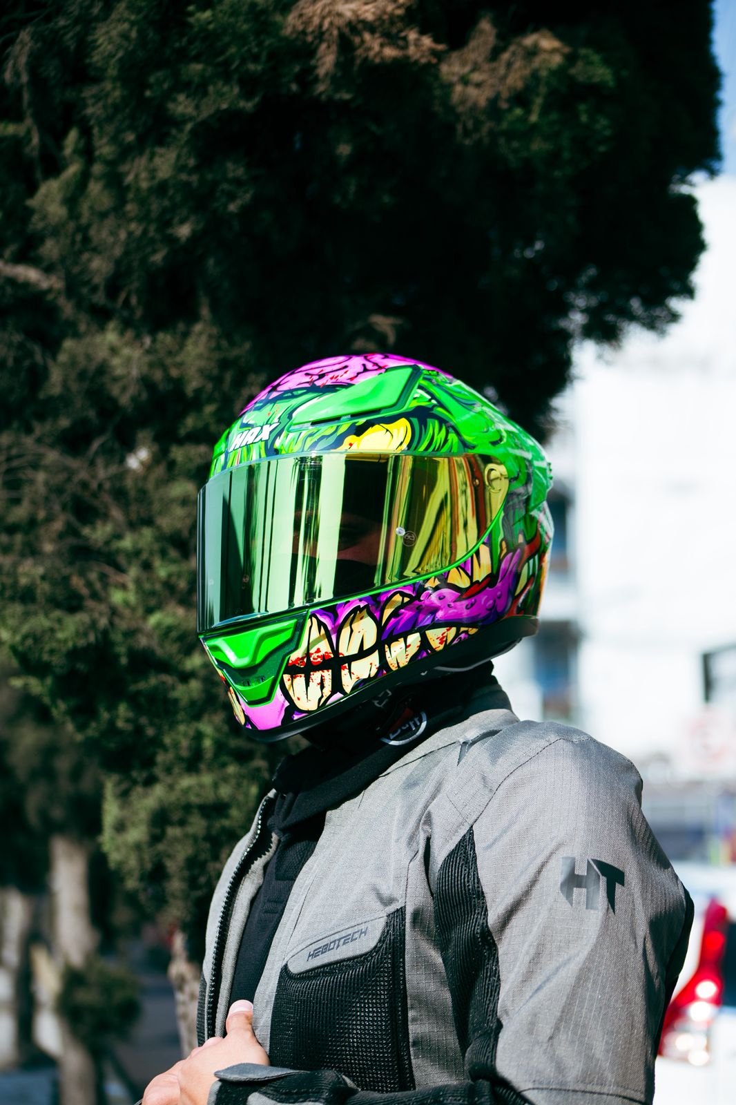 Casco Integral Onix Zombie Acabado Brillo
