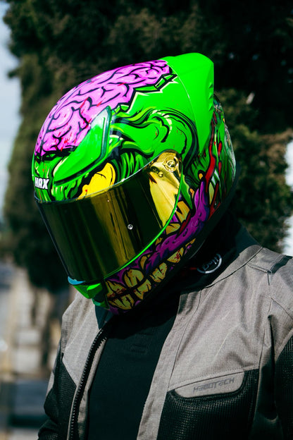 Casco Integral Onix Zombie Acabado Brillo