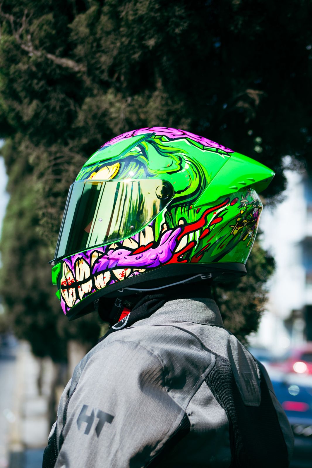 Casco Integral Onix Zombie Acabado Brillo